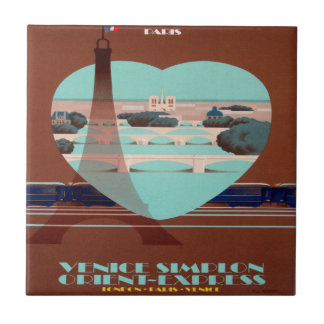 Orient Express Paris Poster Tile
