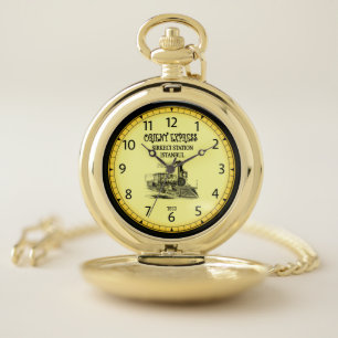 Orient Express Paris Station / Istanbul Station ~ Pocket Watch