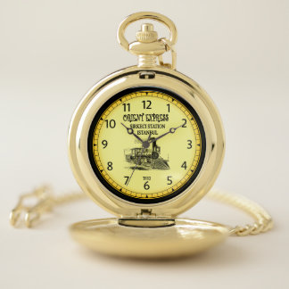  Orient Express Paris Station / Istanbul Station ~ Pocket Watch
