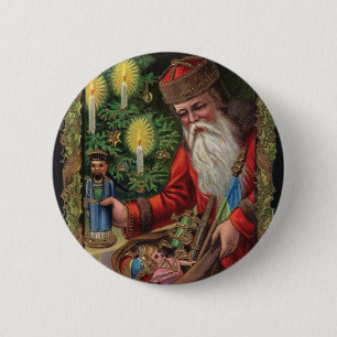 Orient Express Santa Button