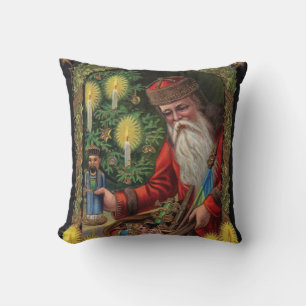 Orient Express Santa Throw Pillow
