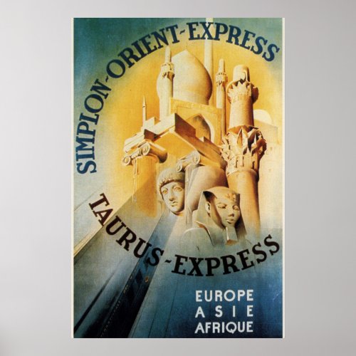 Orient Express Taurus Express Train Poster