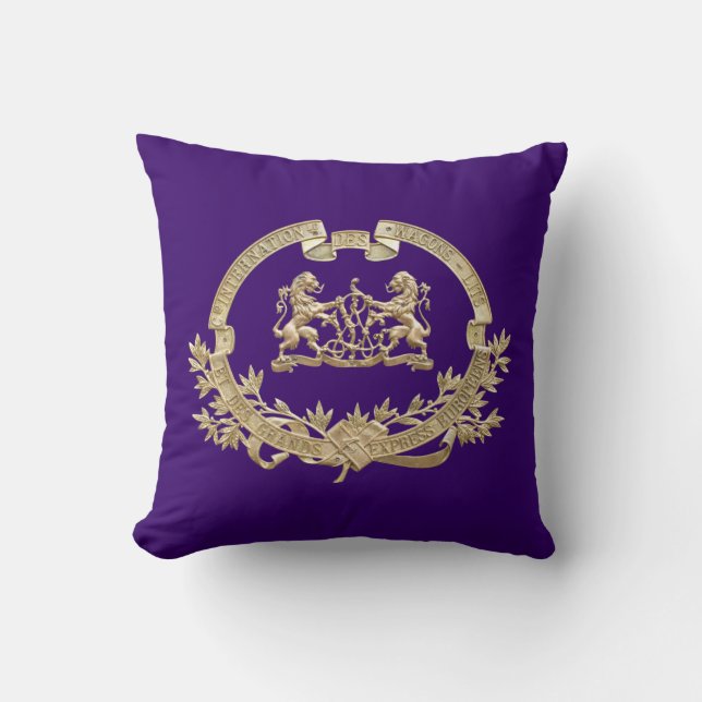 Orient Express Throw Pillow (Front)
