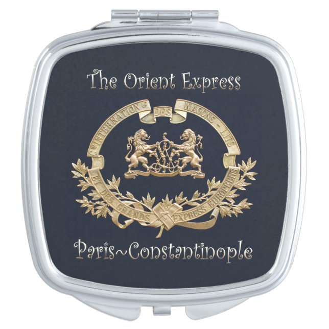 Orient Express Train Logo~Paris/Constantinople ~  Compact Mirror (Front)