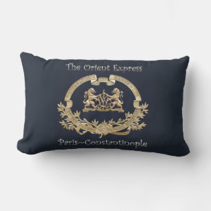 Orient Express Train Logo~Paris/Constantinople ~ Lumbar Pillow