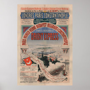 Orient Express Vintage Train Travel Print