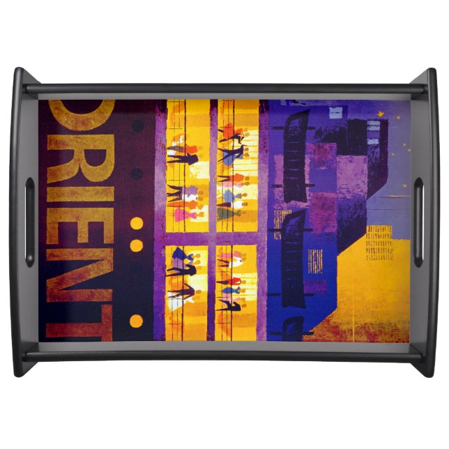 Orient Line ~ Party on Deck Serving Tray (Front)