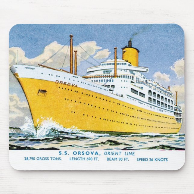 Orient Line's Orsova Mouse Pad (Front)