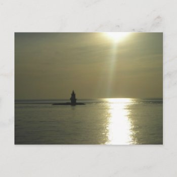Orient Point Lighthouse Sunset 1 Postcard by tmurray13 at Zazzle