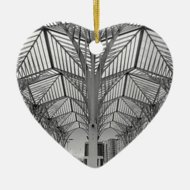 Orient train station in Lisbon Ceramic Ornament (Front)