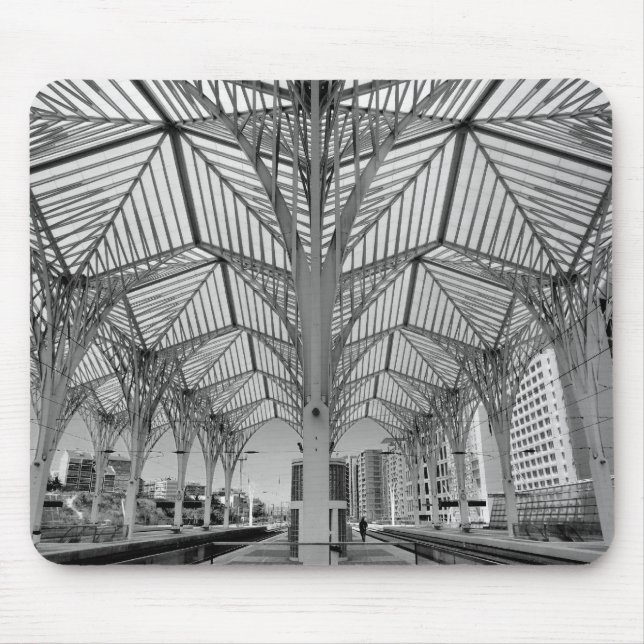 Orient train station in Lisbon Mouse Pad (Front)