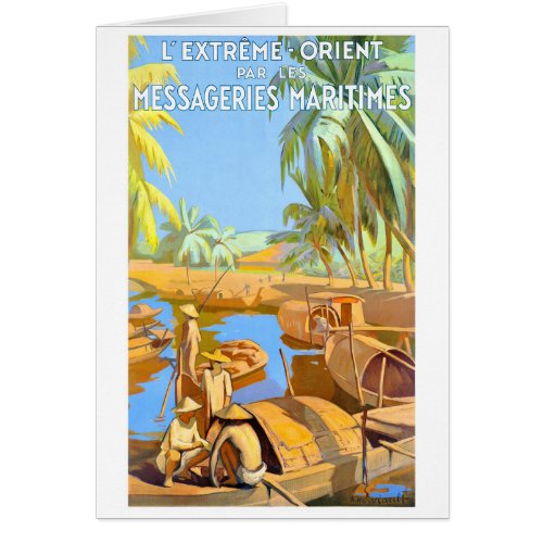 Orient Vintage Travel Poster Restored
