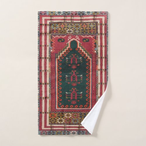 Oriental Antique Kilim Rug  Bath Towel Set