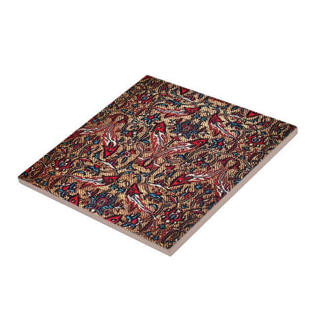 Oriental Antique Kilim Rug Ceramic Tile (Side)