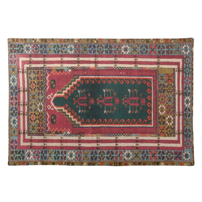 Oriental Antique Kilim Rug  Cloth Placemat (Front)