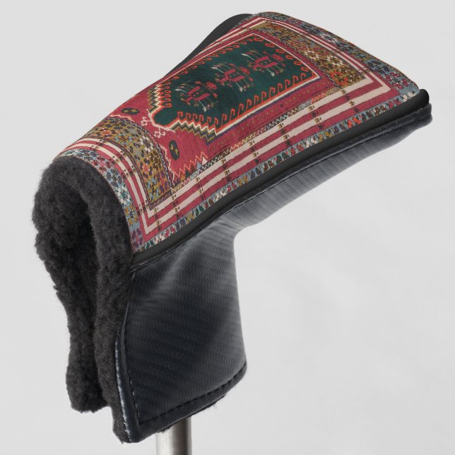 Oriental Antique Kilim Rug   Golf Head Cover (3/4 Front)