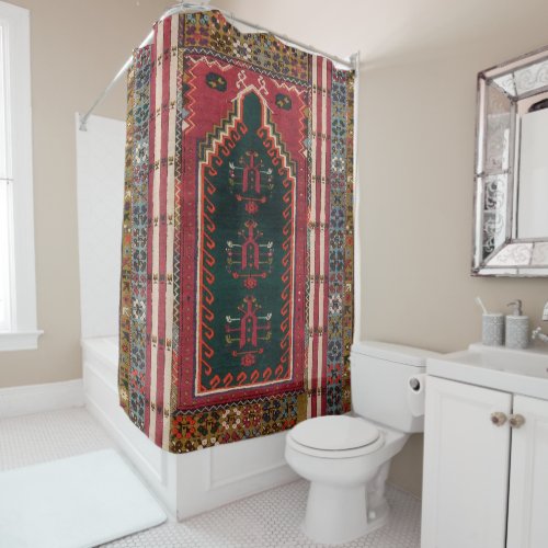 Oriental Antique Kilim Rug  Shower Curtain