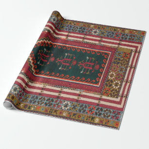 Oriental Antique Kilim Rug Wrapping Paper