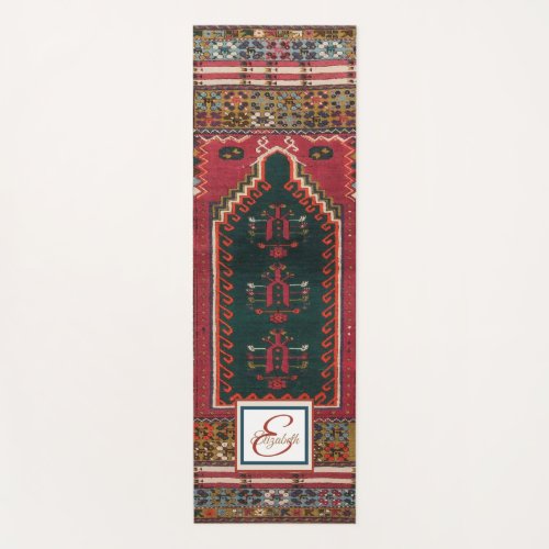 Oriental Antique Kilim Rug  Yoga Mat