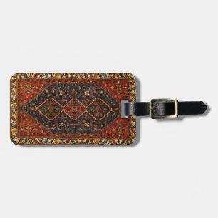 Oriental Antique Persian Turkish Carpet Rug Luggage Tag