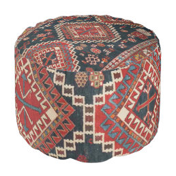 Oriental Antique Persian Turkish  Karbistan Carpet Pouf