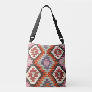 Oriental Antique Persian Turkish Kilim Carpet Crossbody Bag