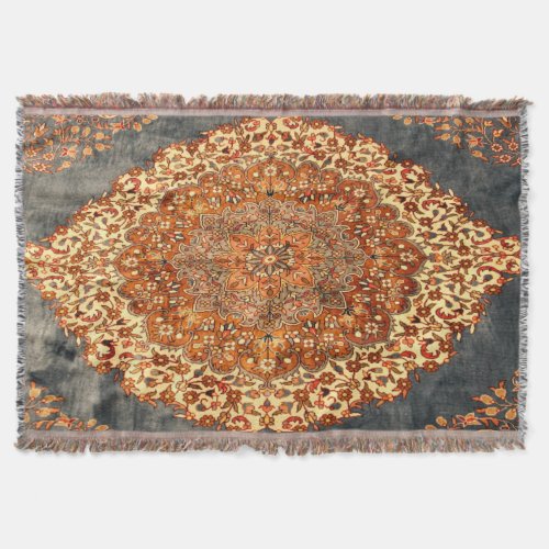 Oriental Antique Persian Turkish Kilim Carpet Throw Blanket