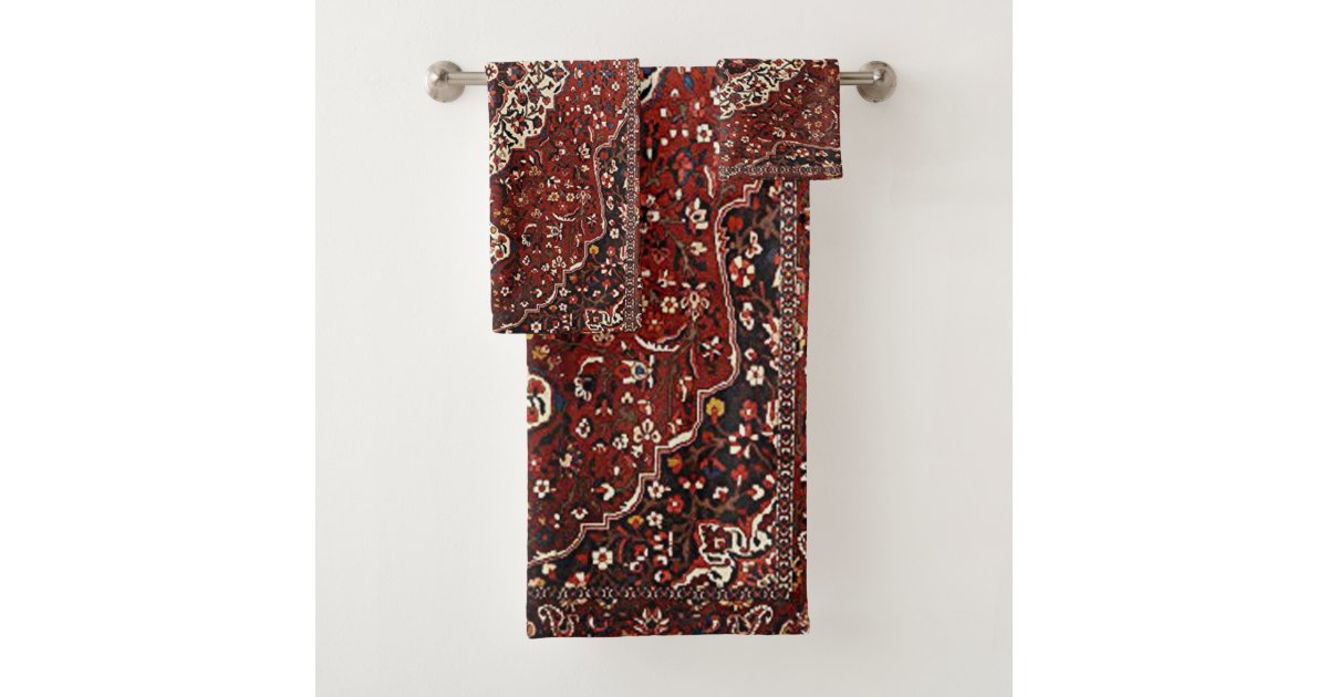Oriental Antique Persian Turkish Rug Bath Towel Set Zazzle