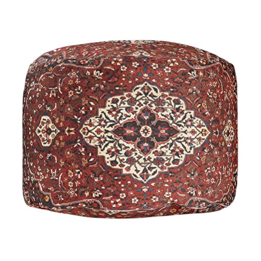 Oriental Antique Persian Turkish Rug Pouf Zazzle