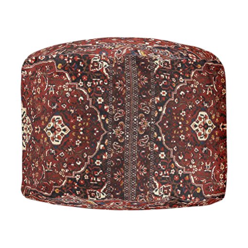 Oriental Antique Persian Turkish Rug Pouf Zazzle