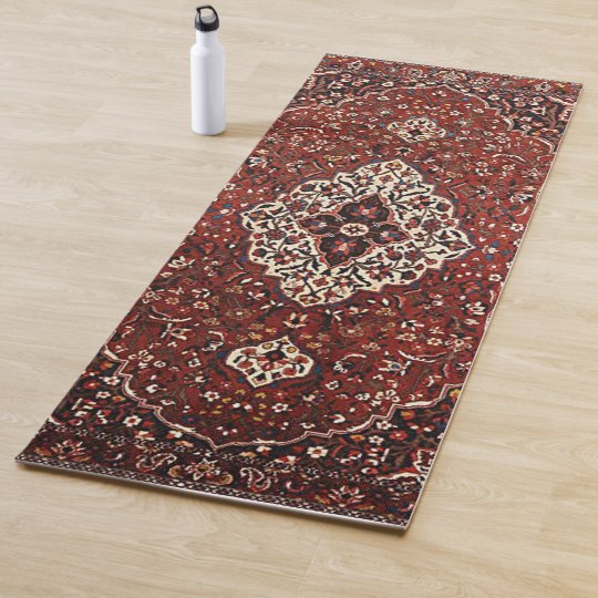 Oriental Antique Persian Turkish Rug Yoga Mat
