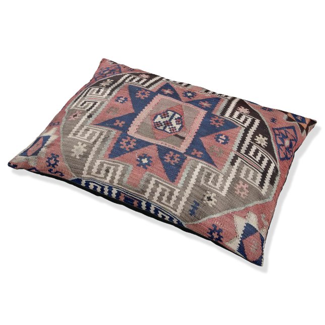 Oriental Antique Red Kilim   Pet Bed (Angled)