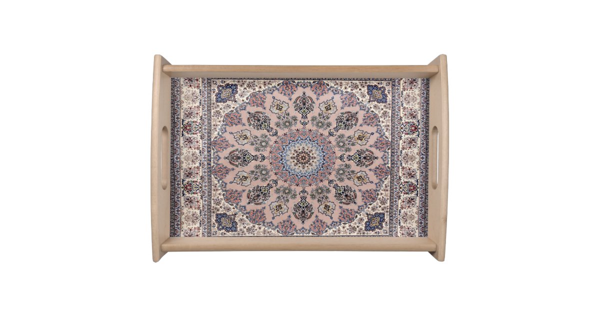 Leather Tray with Oriental Pattern