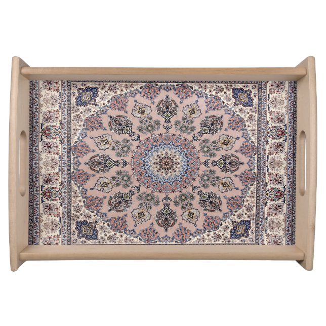 Oriental Antique Turkish Persian Rug Carpet Serving Tray (Front)