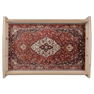 Oriental Antique Turkish Persian Rug Serving Tray