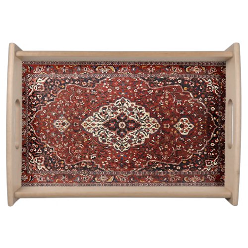 Oriental Antique Turkish Persian Rug Serving Tray