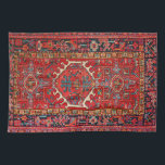 Oriental Antique Turkish Red Carpet Kitchen Towel<br><div class="desc">Colorful oriental,  Persian Turkish carpet.</div>