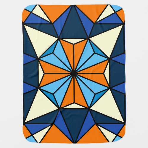 Oriental Arabic Geometric Seamless Pattern Baby Blanket