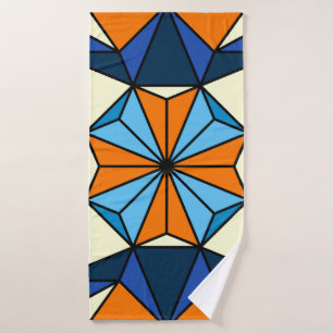 Oriental Arabic Geometric Seamless Pattern Bath Towel