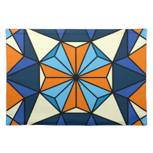 Oriental Arabic Geometric Seamless Pattern Cloth Placemat