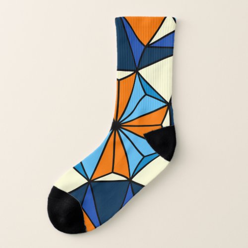 Oriental Arabic Geometric Seamless Pattern Socks