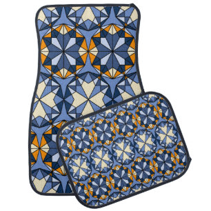 Oriental arabic ornament seamless pattern car floor mat