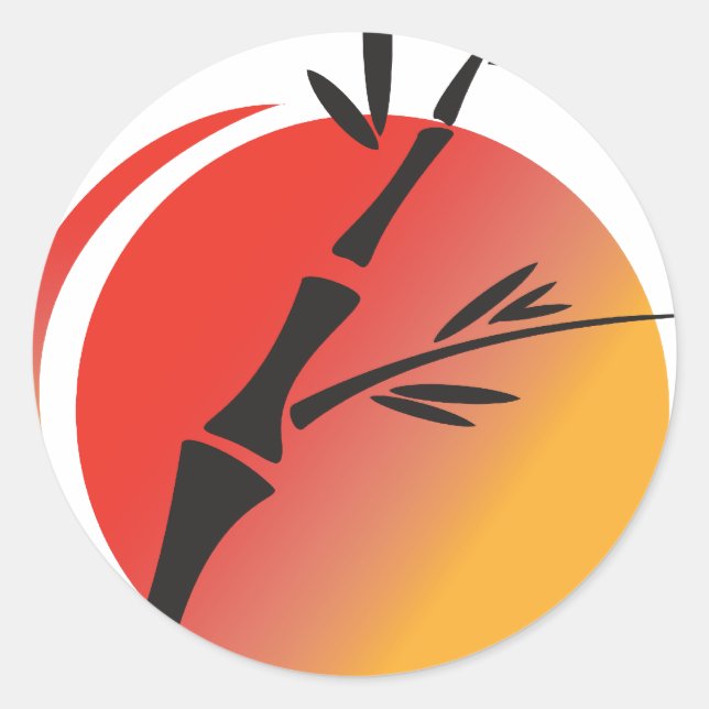 Oriental Art Classic Round Sticker (Front)