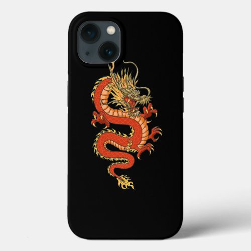 Oriental Art Dragon Design Tokyo Japanese Pop Asia iPhone 13 Case