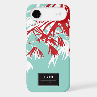 Oriental Asian Chinese Turquoise Bamboo Leaves Zen iPhone 17 Air Case
