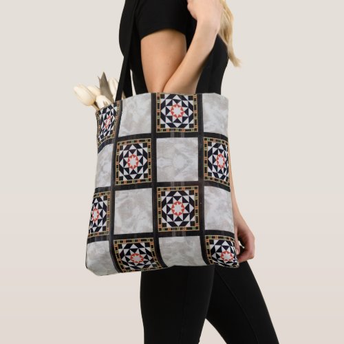 Oriental Backgammon Checker Design Tote Bag
