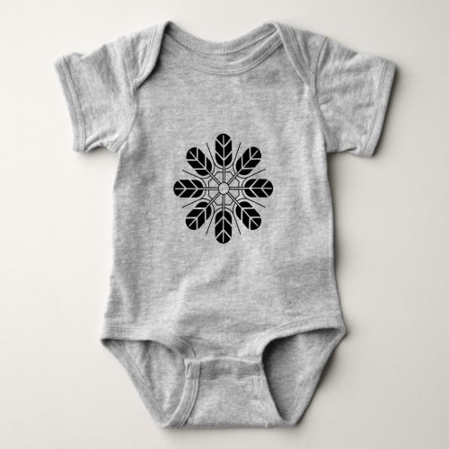 Oriental Black Japan Inoue Mon Art Baby Bodysuit