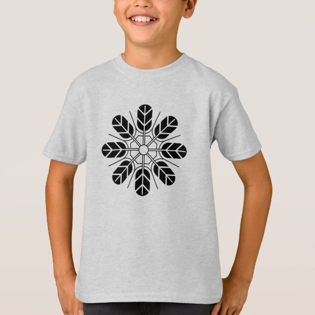 Oriental Black Japan Inoue Mon Oriental Art T-Shirt (Front)