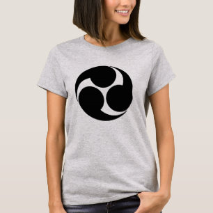 Oriental Black Kobayakawa Japan Mon Tomoe Art T-Shirt