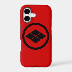 Oriental Black Red Takeda Japan Mon Vector Art iPhone 17 Case